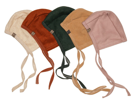 Manžestrová čepice - bonetka