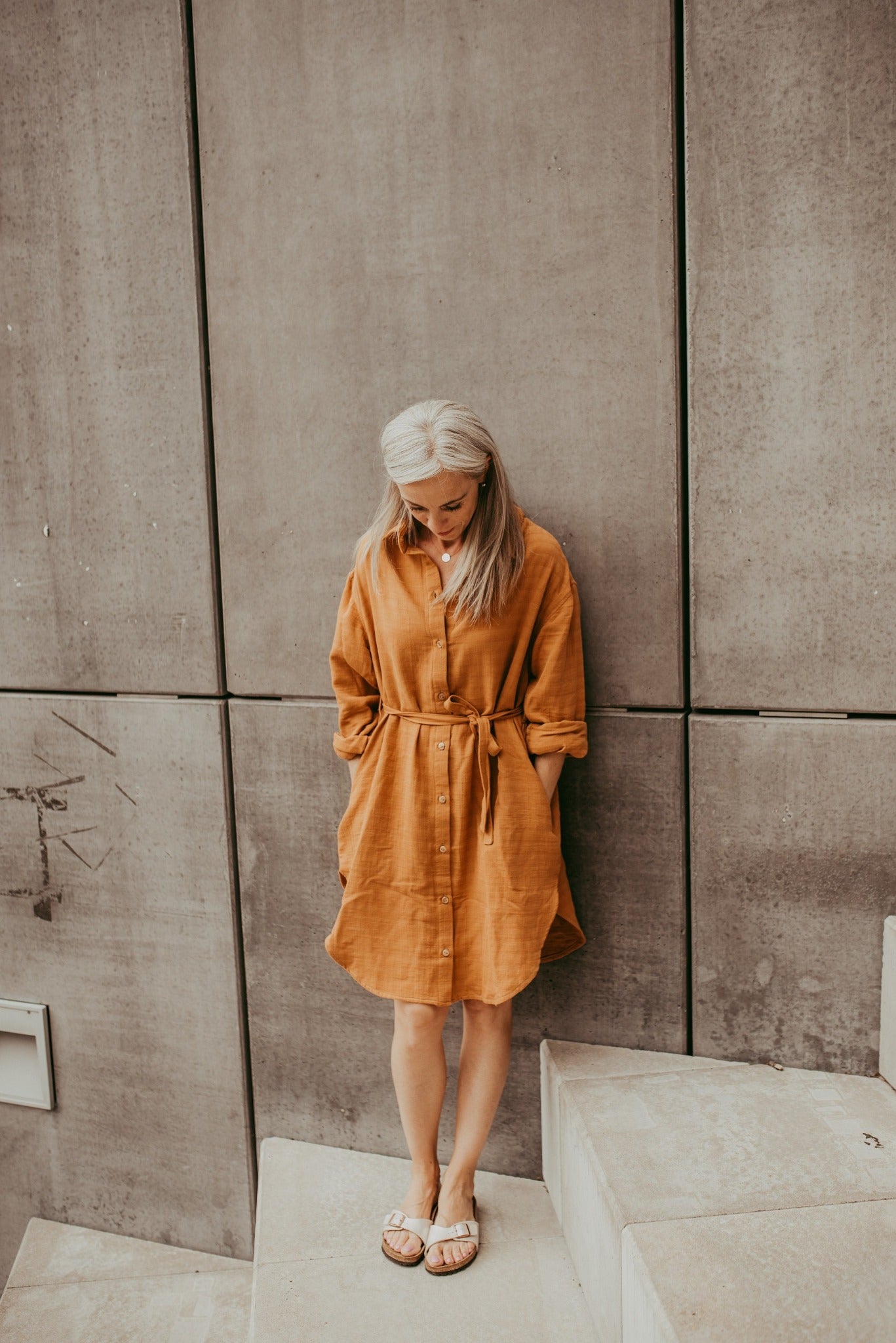 Košilové šaty z bio mušelínu