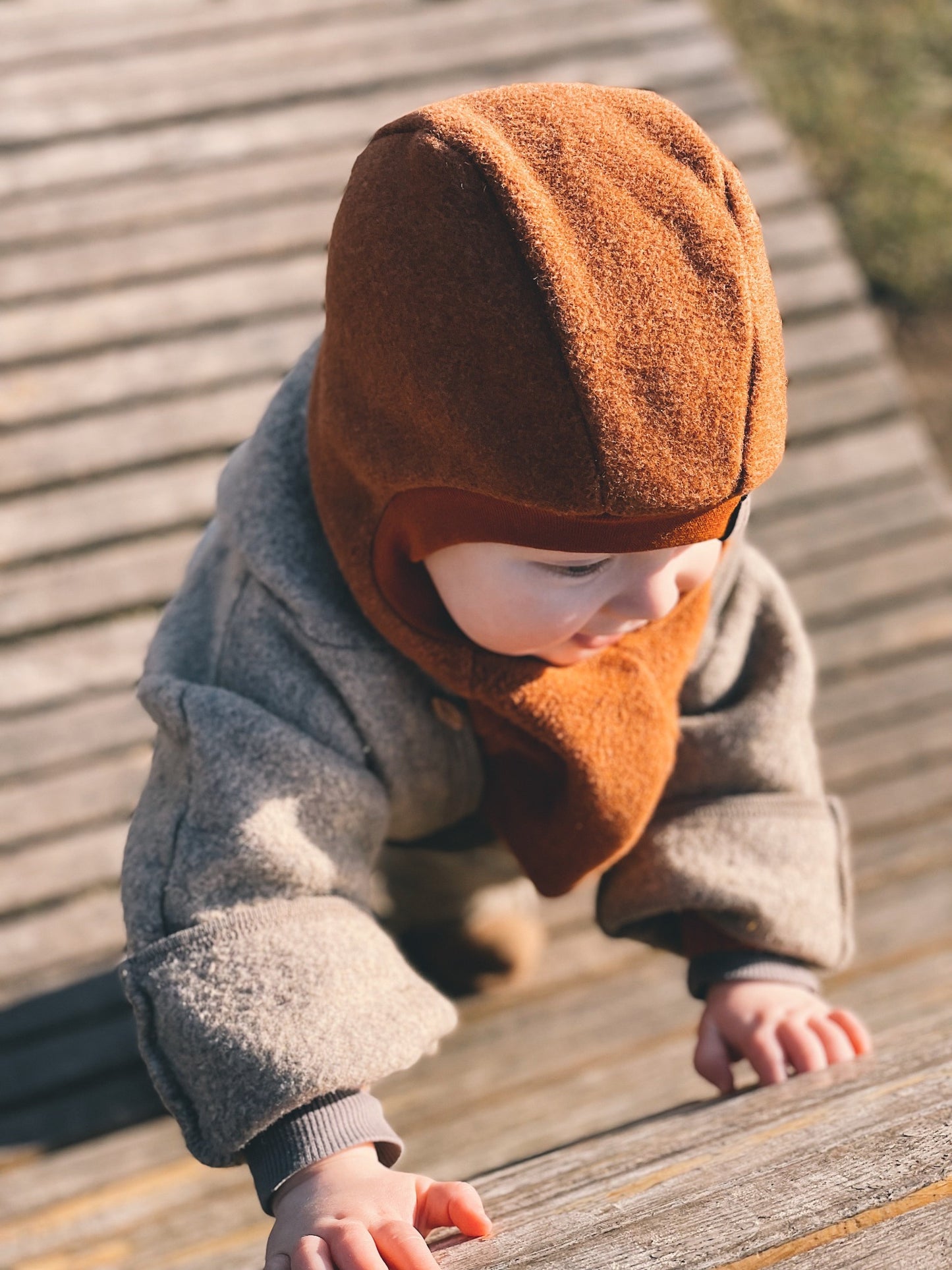 Fleecová kukla s ušima i bez