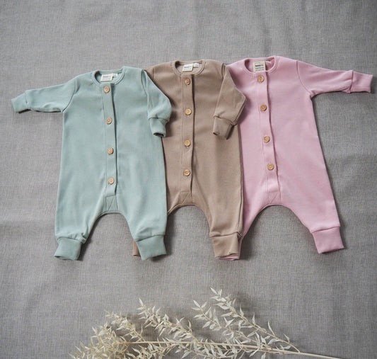 ARLO žebrovinový overal s knoflíky