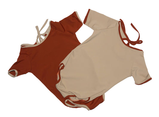 Plavky MOANA jednodílné s krátkým rukávem