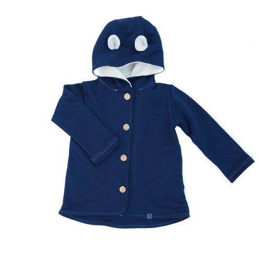 Kabátek s kapucí - poslední fialový 0-3m