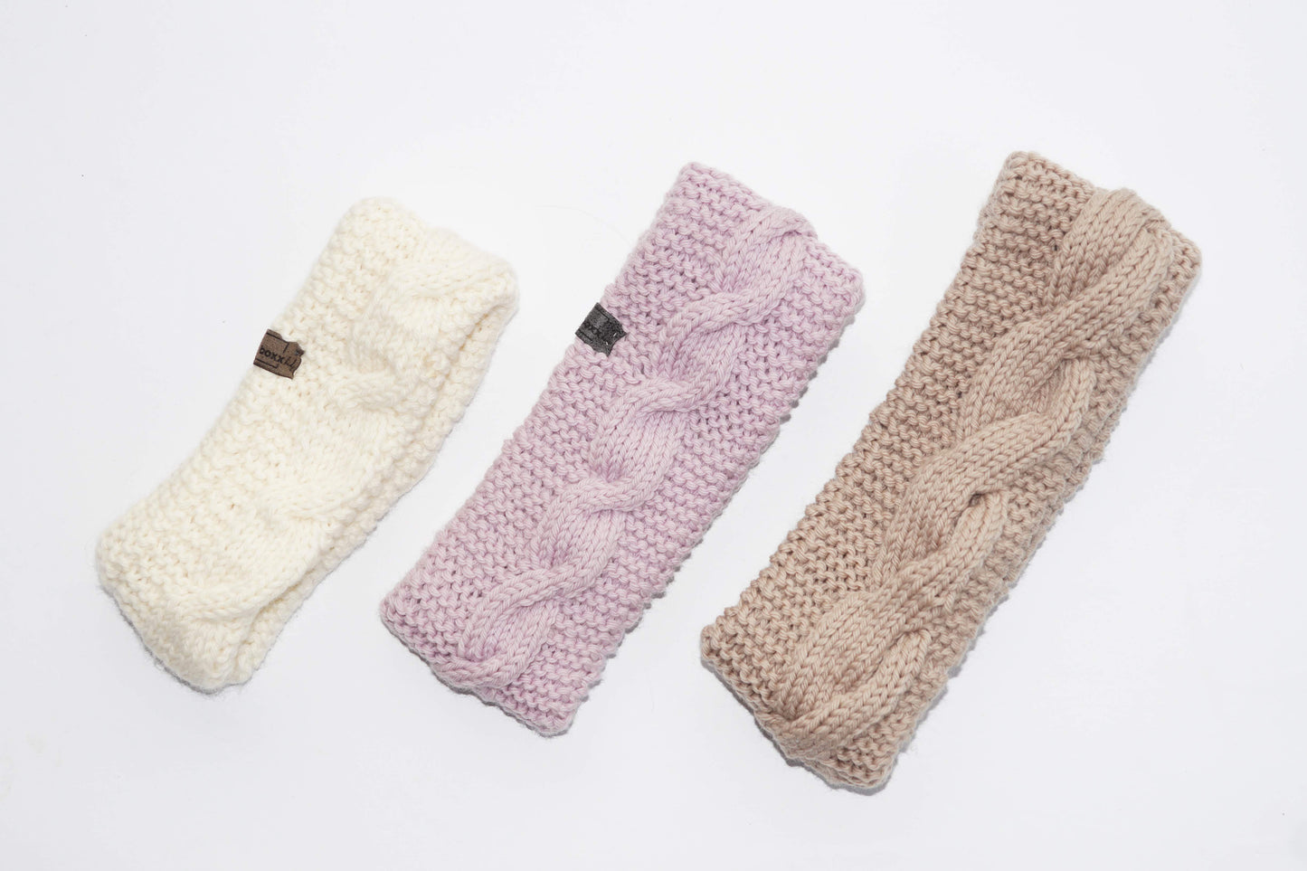 Ručně pletená čelenka - bio merino